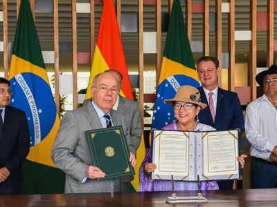  Fertilizantes: Brasil e Bolvia assinam acordo para ampliar produo - Marcio Batista/MRE